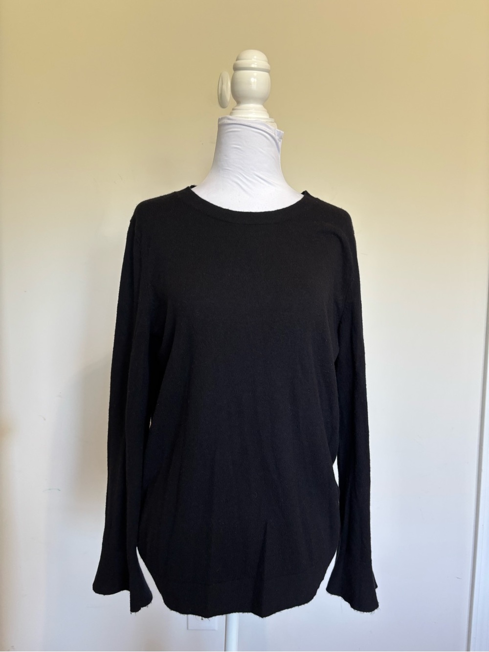 Talbots Relaxed Lambswool Blend Knit Sweater Crewneck Women Medium B16